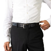ROYCE DELUXE. Classic Leather Belt. 35mm width.