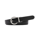 AYLA. Reversible. Split Cowhide Leather Belt.