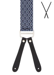 VERDURE. Suspenders. Leather Ends.