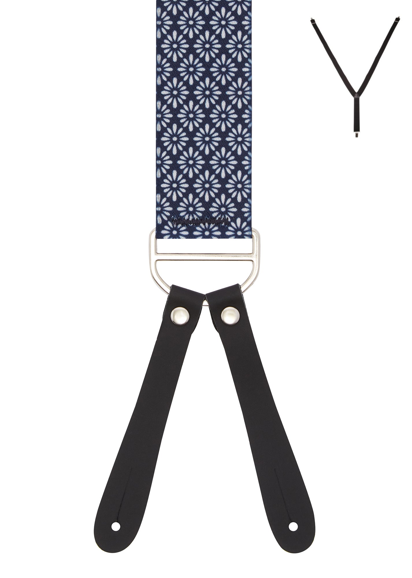 VERDURE. Suspenders. Leather Ends.