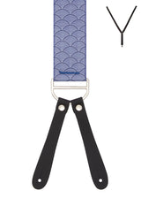 BRACES. Clamshell Print. 35mm width. Leather Ends.