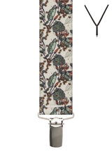 BRACES. Tropical Print. 35mm width. Nickel Clips.