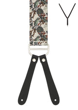 TROPICANA. Suspenders. Leather Ends.