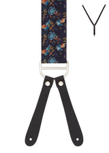 TROPICANA. Suspenders. Leather Ends.