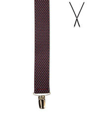 BRACES. Jacquard Print. 35mm width. Nickel Clips.