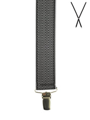 CHEVRON. Suspenders. Nickel Clips.