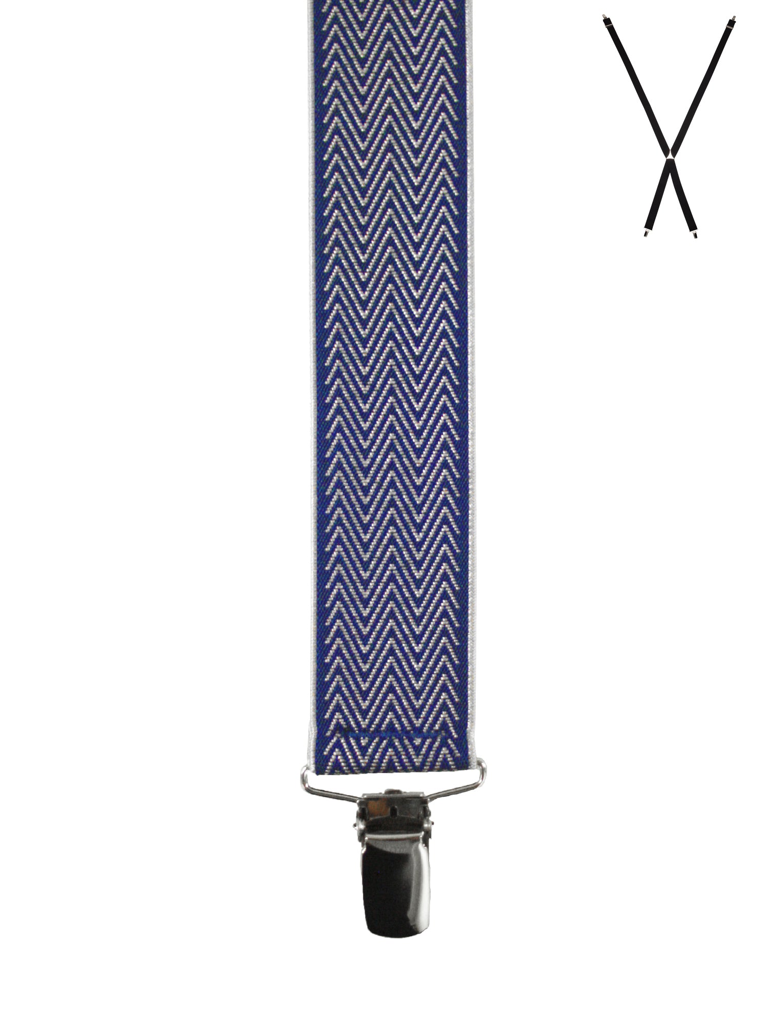 CHEVRON. Suspenders. Nickel Clips.