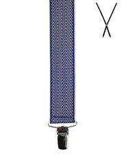 CHEVRON. Suspenders. Nickel Clips.