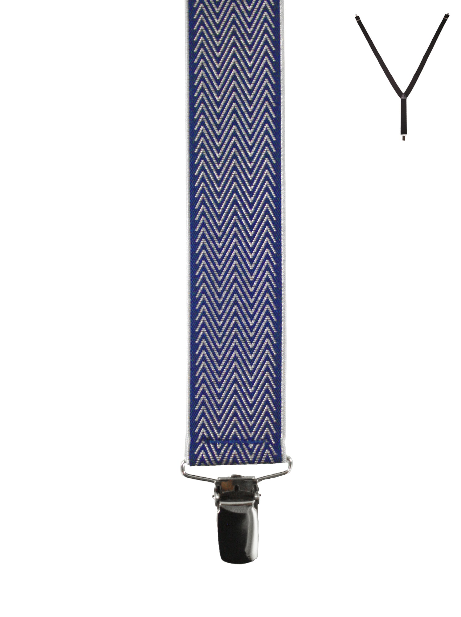 CHEVRON. Suspenders. Nickel Clips.