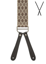 HARLEQUIN. Suspenders. Leather Ends.
