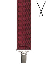 BRACES. Teardrop Print. 35mm width. Nickel Clips.
