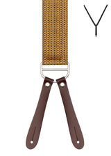 BRACES. Teardrop Print. 35mm width. Leather Ends.