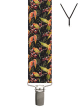 PLAYFUL PARROT. Suspenders. Nickel Clips.
