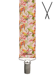 PLAYFUL PARROT. Suspenders. Nickel Clips.