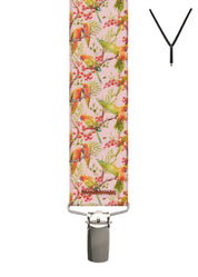 PLAYFUL PARROT. Suspenders. Nickel Clips.