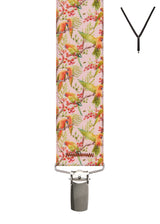 PLAYFUL PARROT. Suspenders. Nickel Clips.
