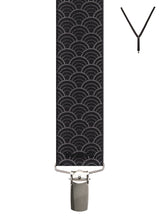 GEO CURVE DOT. Suspenders. Nickel Clips.