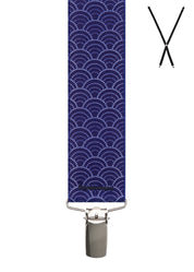 GEO CURVE DOT. Suspenders. Nickel Clips.