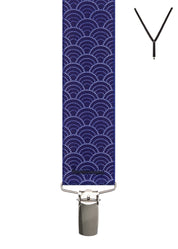GEO CURVE DOT. Suspenders. Nickel Clips.
