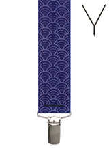 GEO CURVE DOT. Suspenders. Nickel Clips.