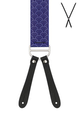 GEO CURVE DOT. Suspenders. Leather Ends.