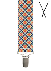 DOUBLE ARCH. Suspenders. Nickel Clips.