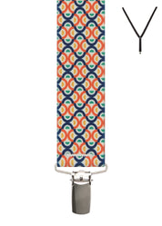 DOUBLE ARCH. Suspenders. Nickel Clips.