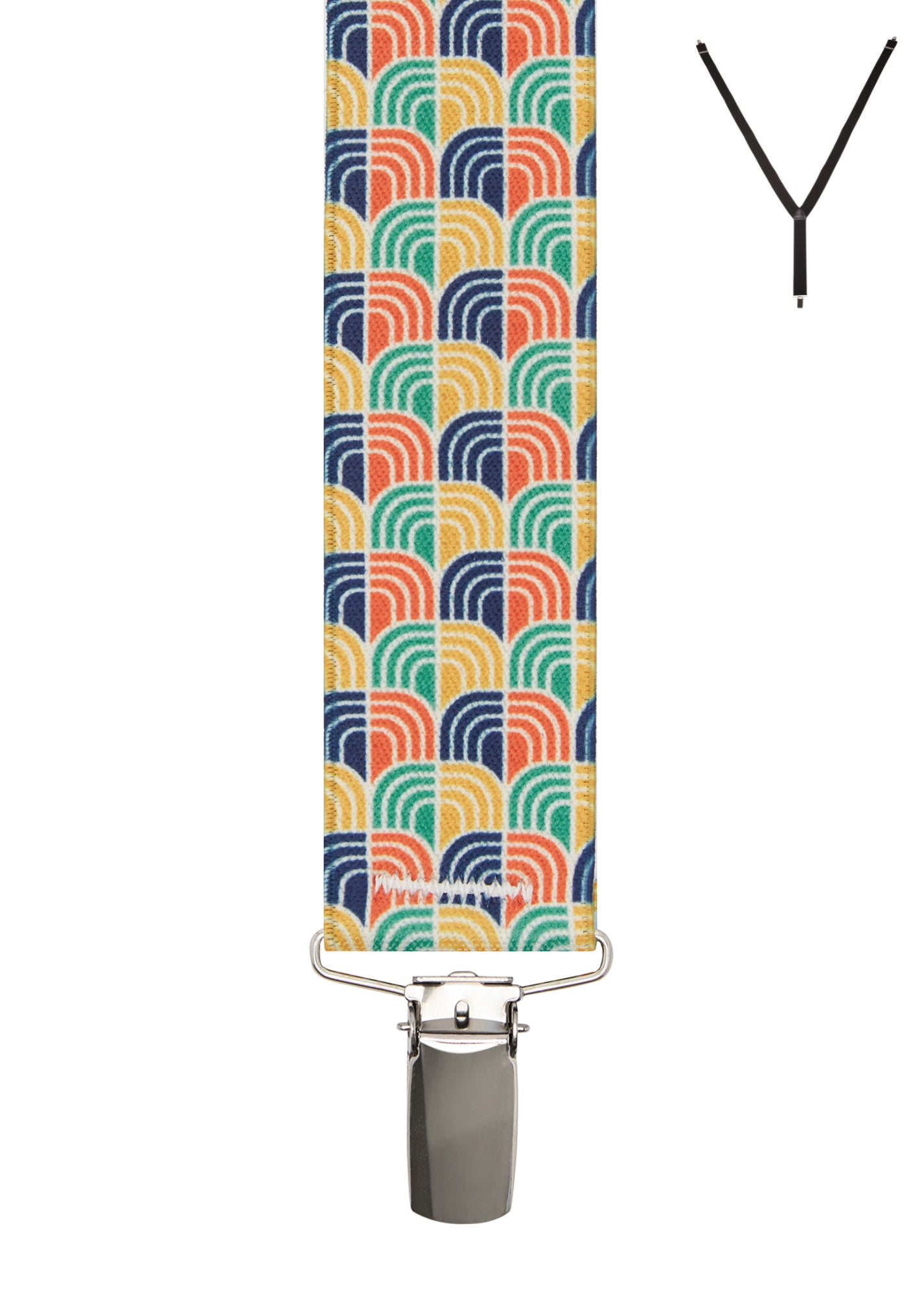 DECO. Suspenders. Nickel Clips.