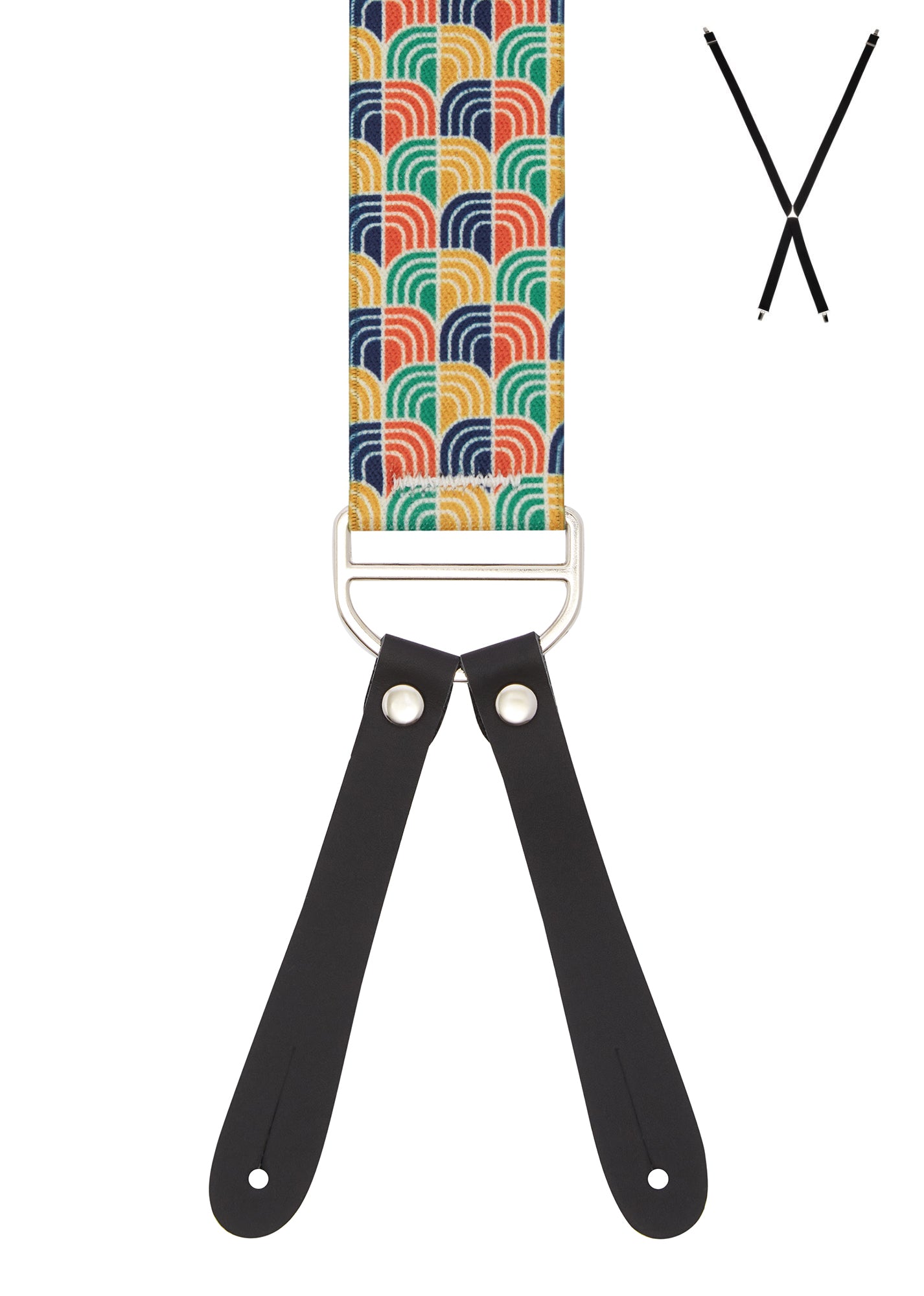 DECO. Suspenders. Leather Ends.
