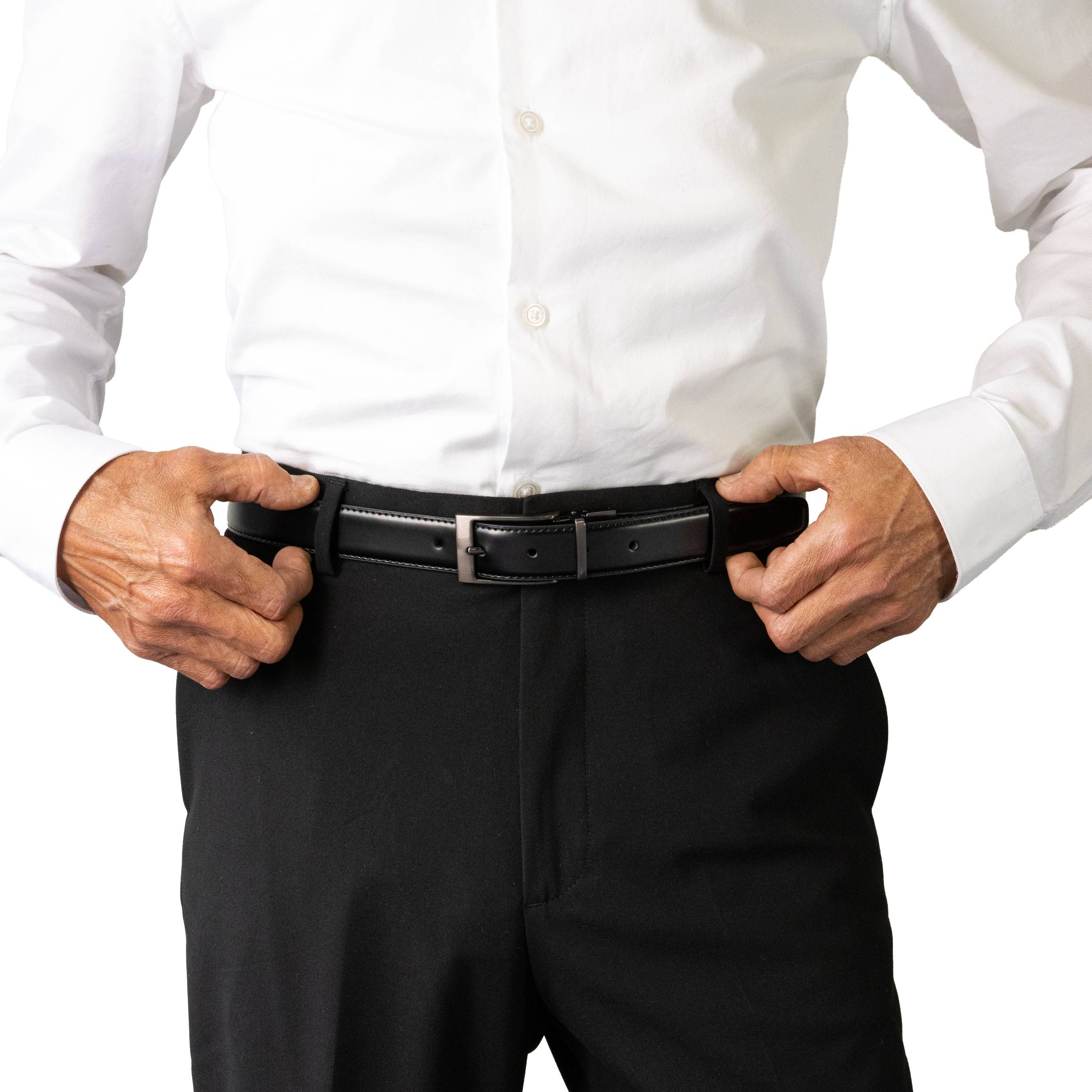 BOSTON. Reversible Leather Belt. 30mm width.