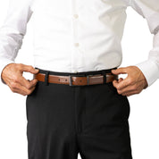 BOSTON. Reversible Leather Belt. 30mm width.
