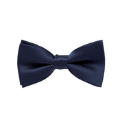 BOW TIE + POCKET SQUARE SET. Plain. Midnight. Supplied with matching pocket square.