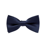 BOW TIE + POCKET SQUARE SET. Plain. Midnight. Supplied with matching pocket square.