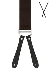 BRACES. Plain. 35mm width. Leather Ends.