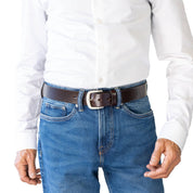 BUSHMAN. Full Grain Natural Leather Belt. 38mm width.