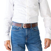 BUSHMAN. Full Grain Natural Leather Belt. 38mm width.