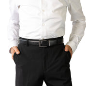 CAPITAL. Reversible Leather Belt. 35mm width.