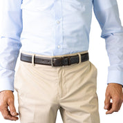 CASABLANCA. Classic Leather Belt. 35mm width.