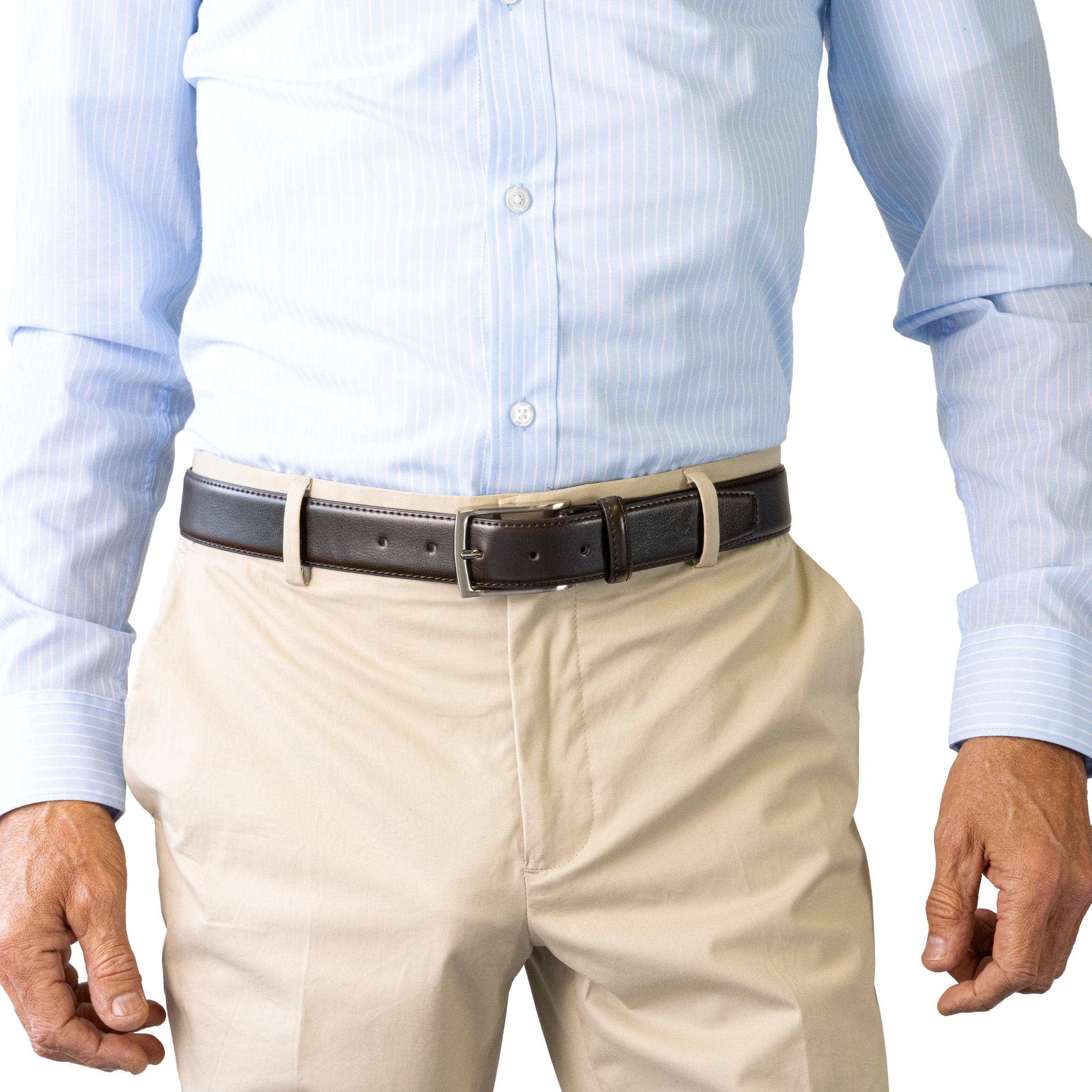 CASABLANCA. Classic Leather Belt. 35mm width.