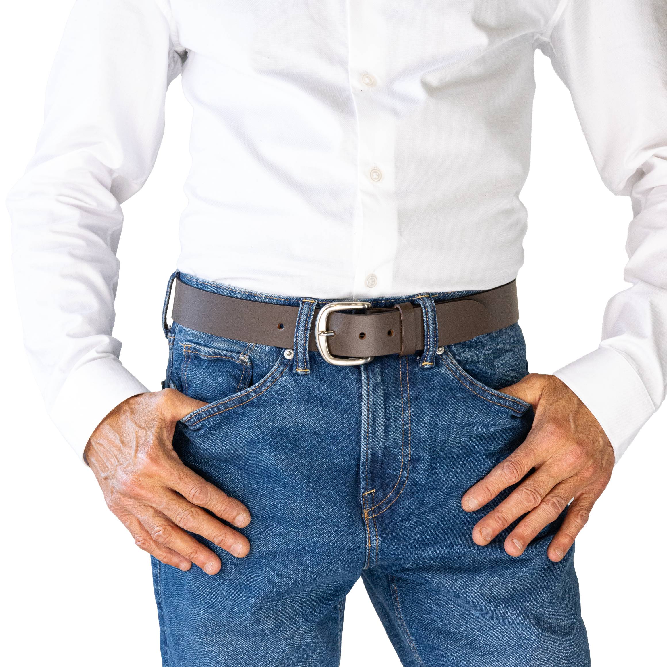CASSIDY. Buffalo Leather Belt. 38mm width.