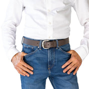 CASSIDY. Buffalo Leather Belt. 38mm width.