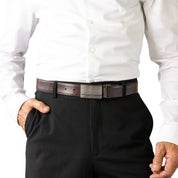CEDAR. Reversible. Split Cowhide Leather Belt.