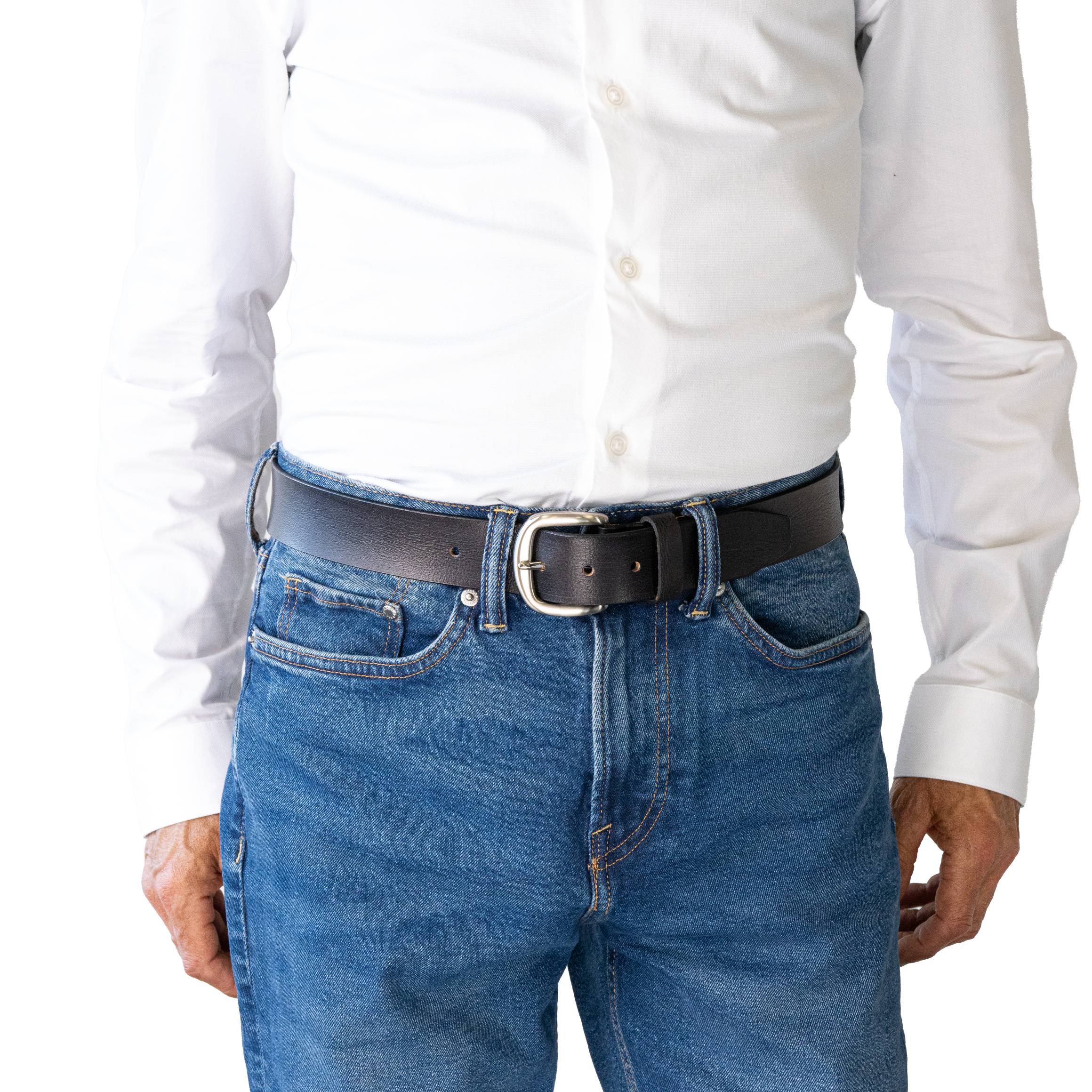 CHAD. Full Grain Vintage Leather Belt. 38mm width.