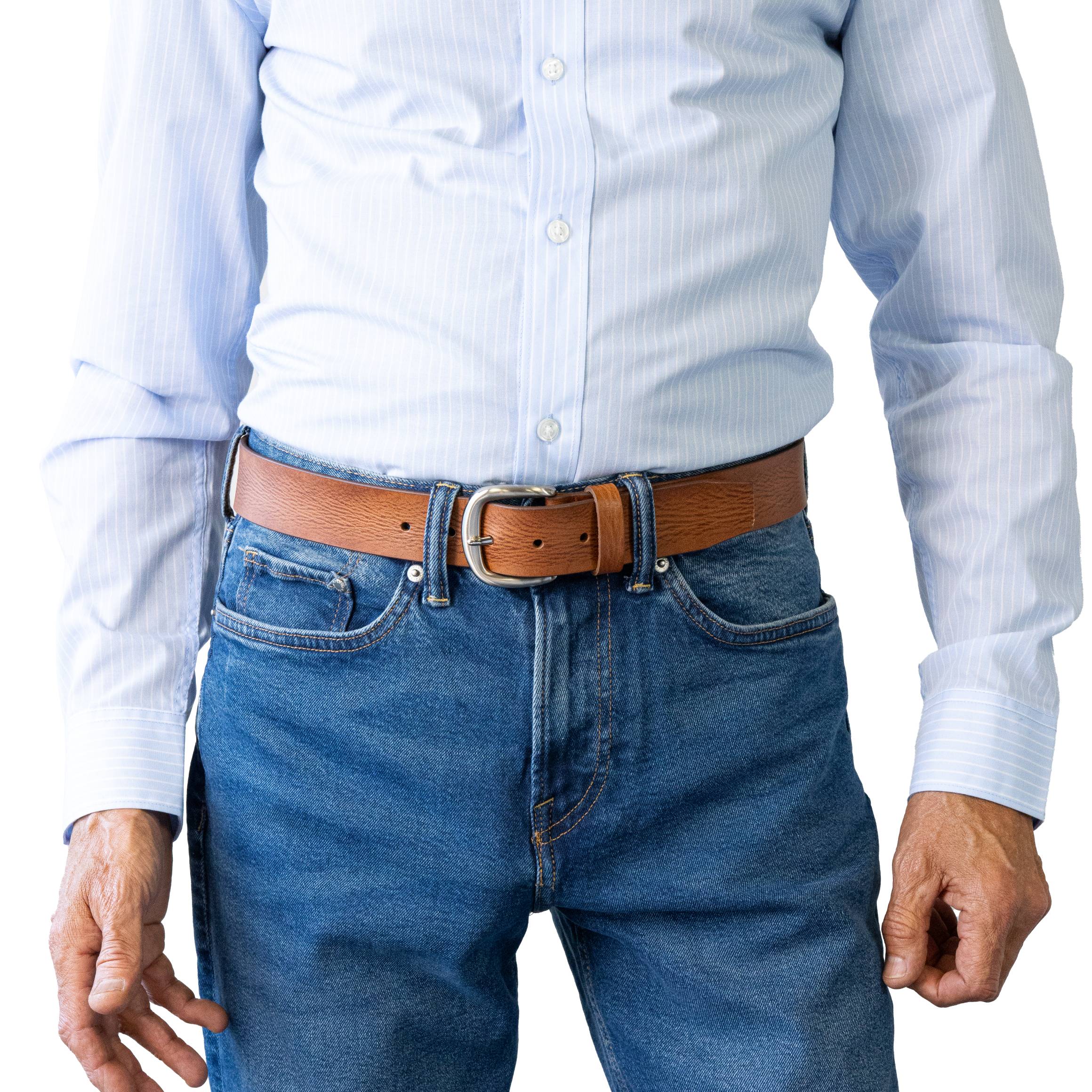 CHAD. Full Grain Vintage Leather Belt. 38mm width.
