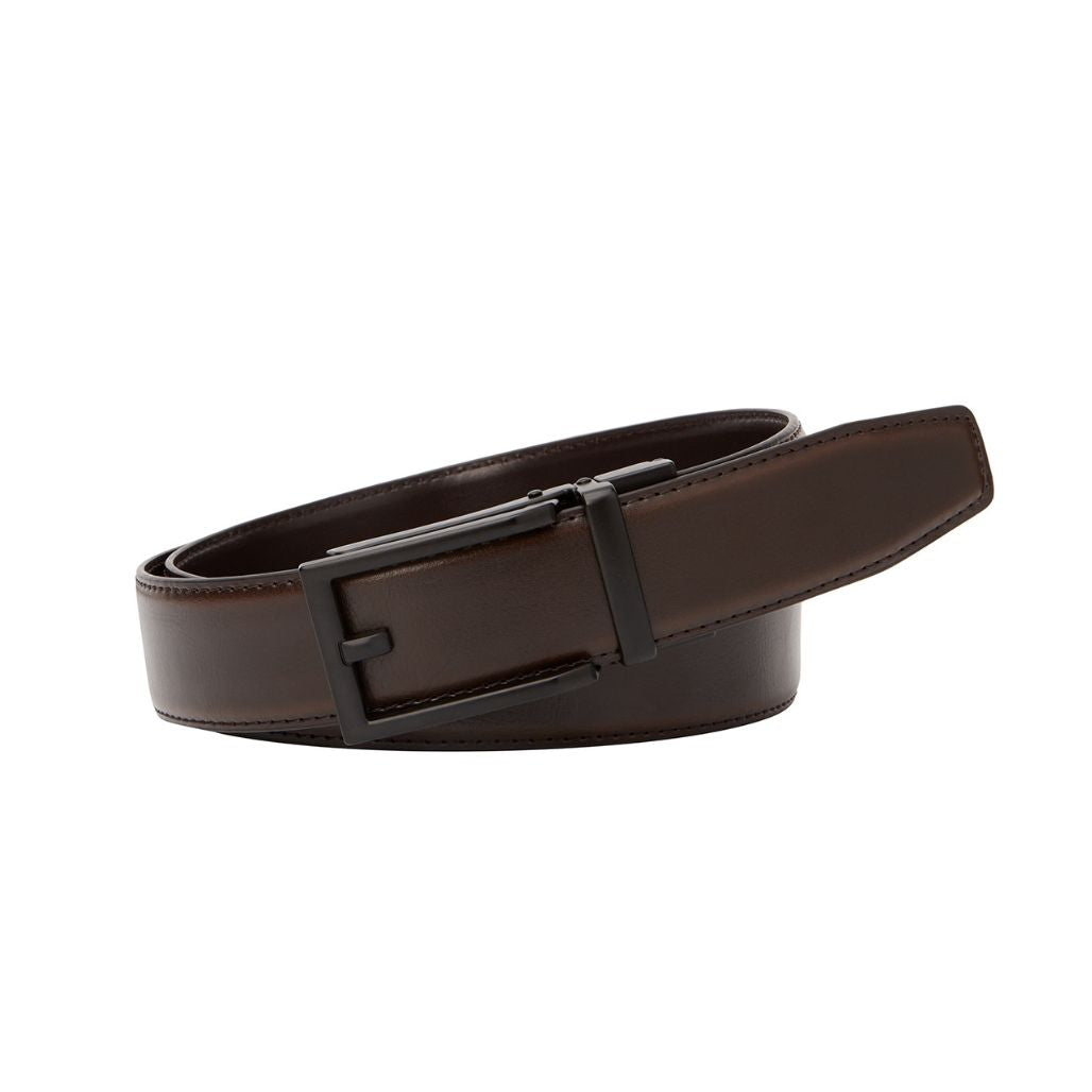 CLARKE Tan. Auto Leather Belt. 35mm width.