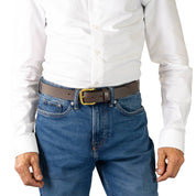 DROVER. Buffalo Leather Belt. 30mm width.