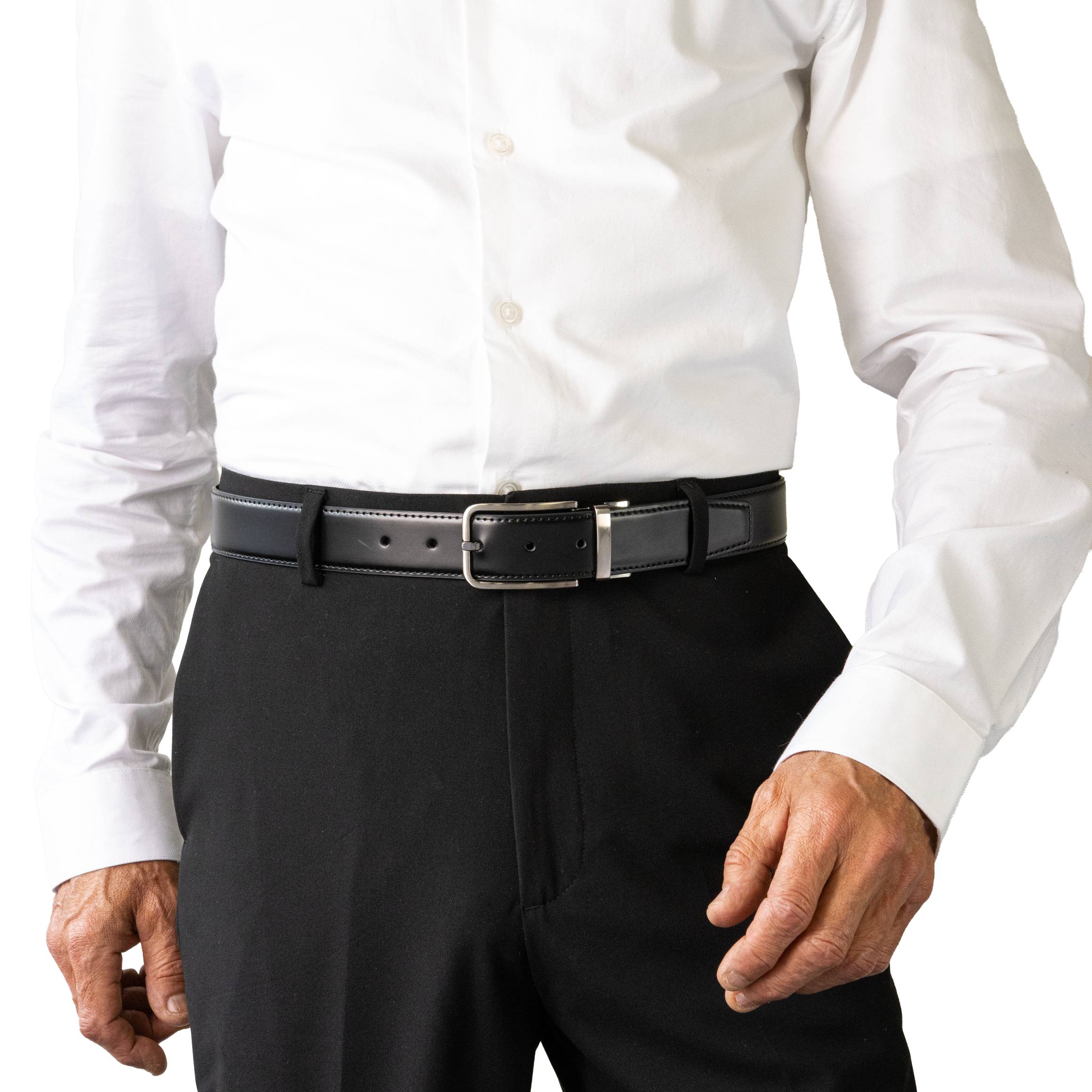 GIO. Reversible Leather Belt. 35mm width.