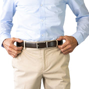HAMILTON. Auto Leather Belt. 35mm width.