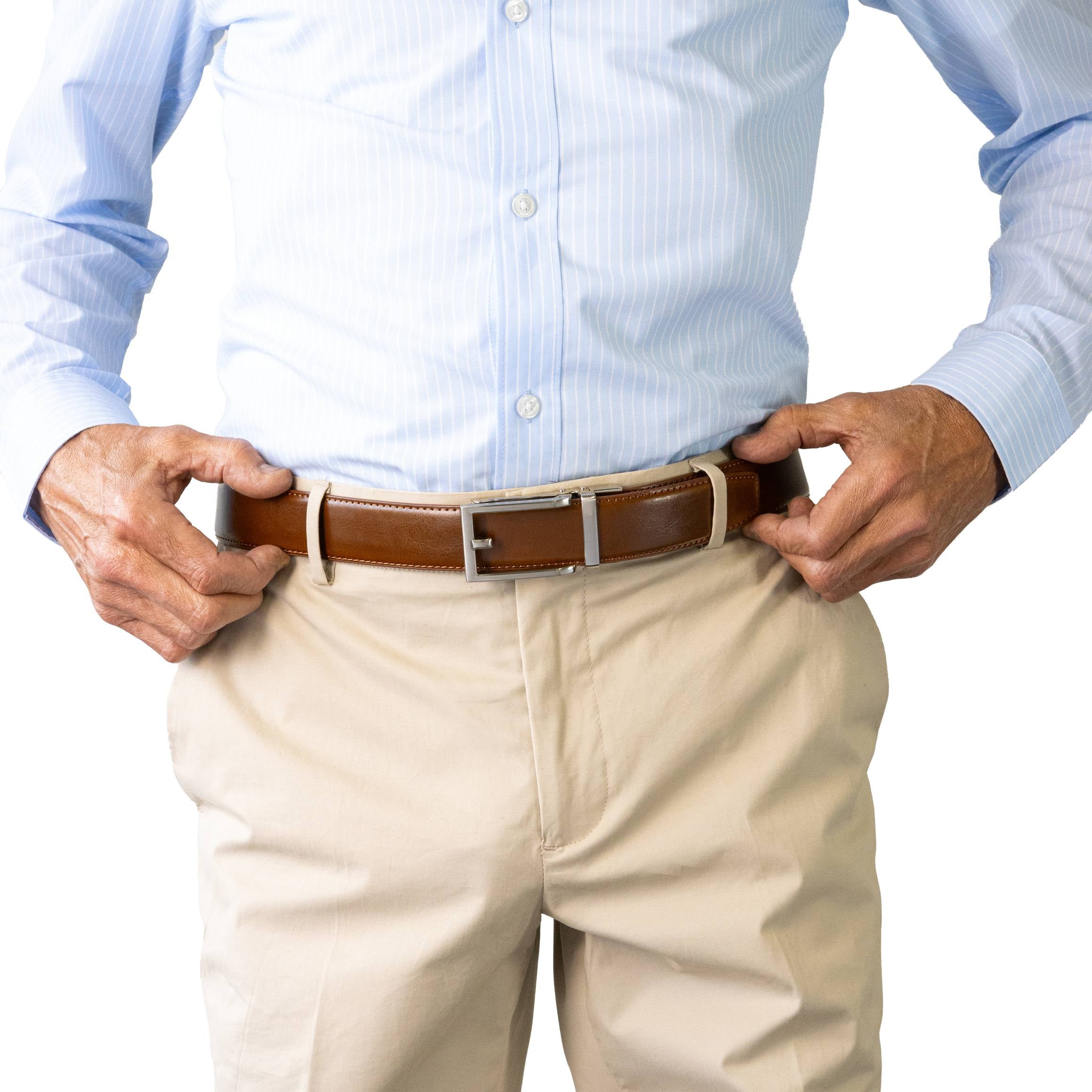 HAMILTON. Auto Leather Belt. 35mm width.