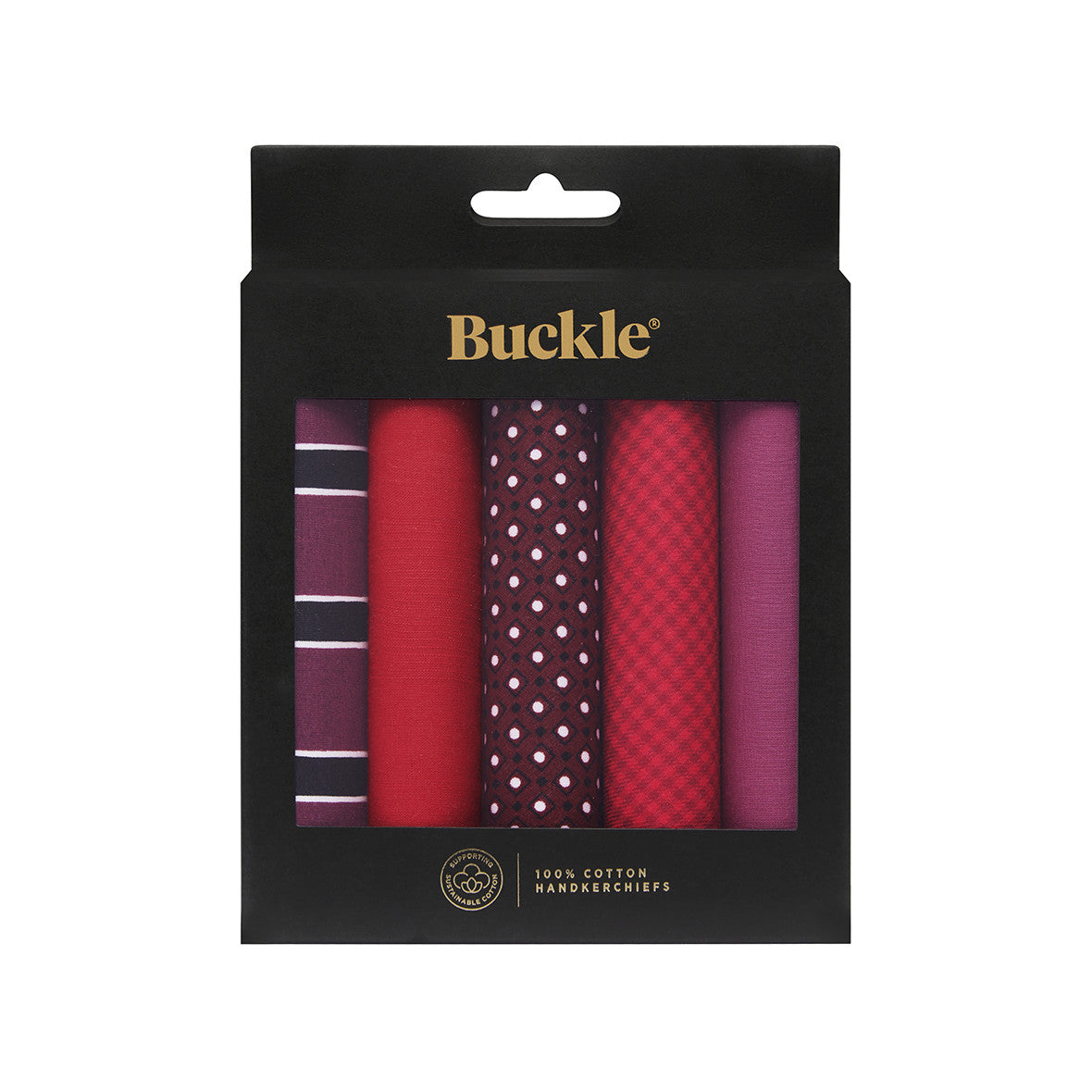 Maroon and Red Hanky 5-pack